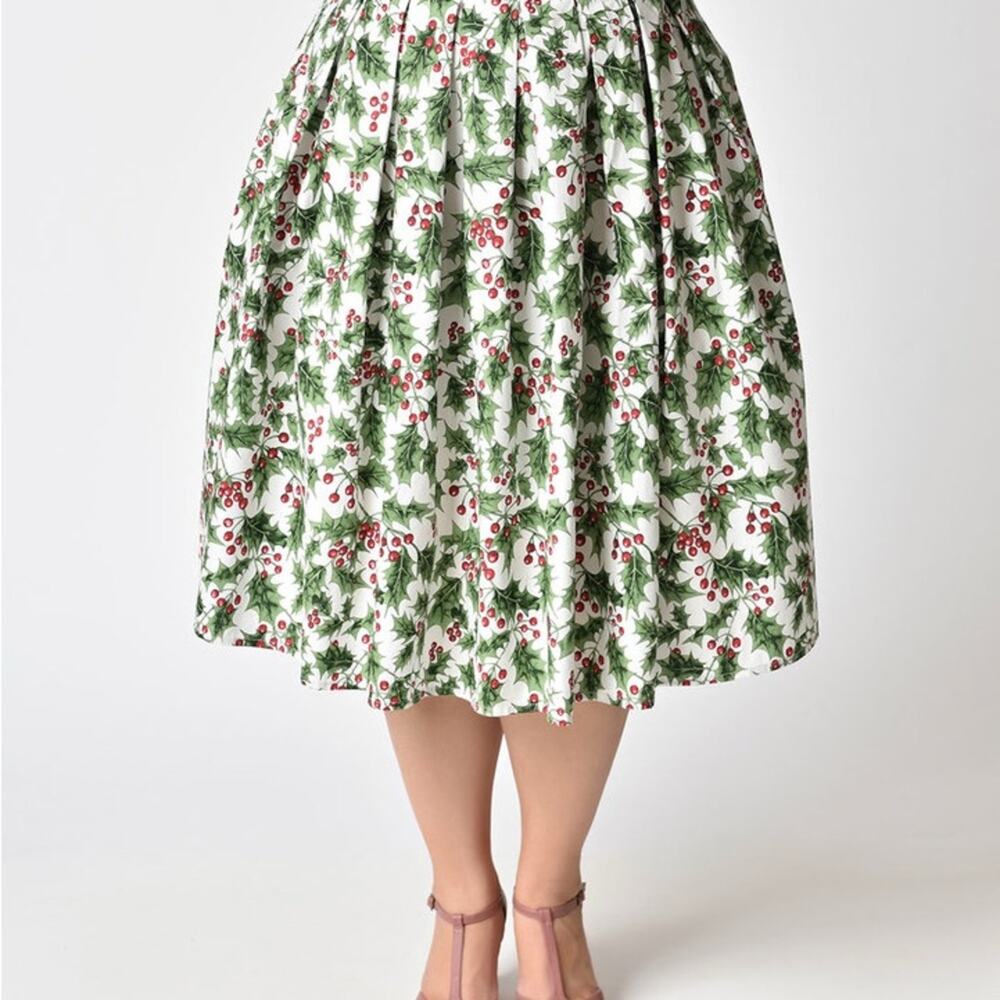 HELL BUNNY Holly Berry Skirt Sz XL - Picture 8 of 12